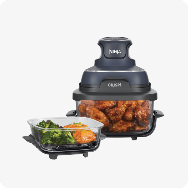 Ninja Crispi 4-in-1 Portable Glass Air Fryer Cooking System, Cyberspace