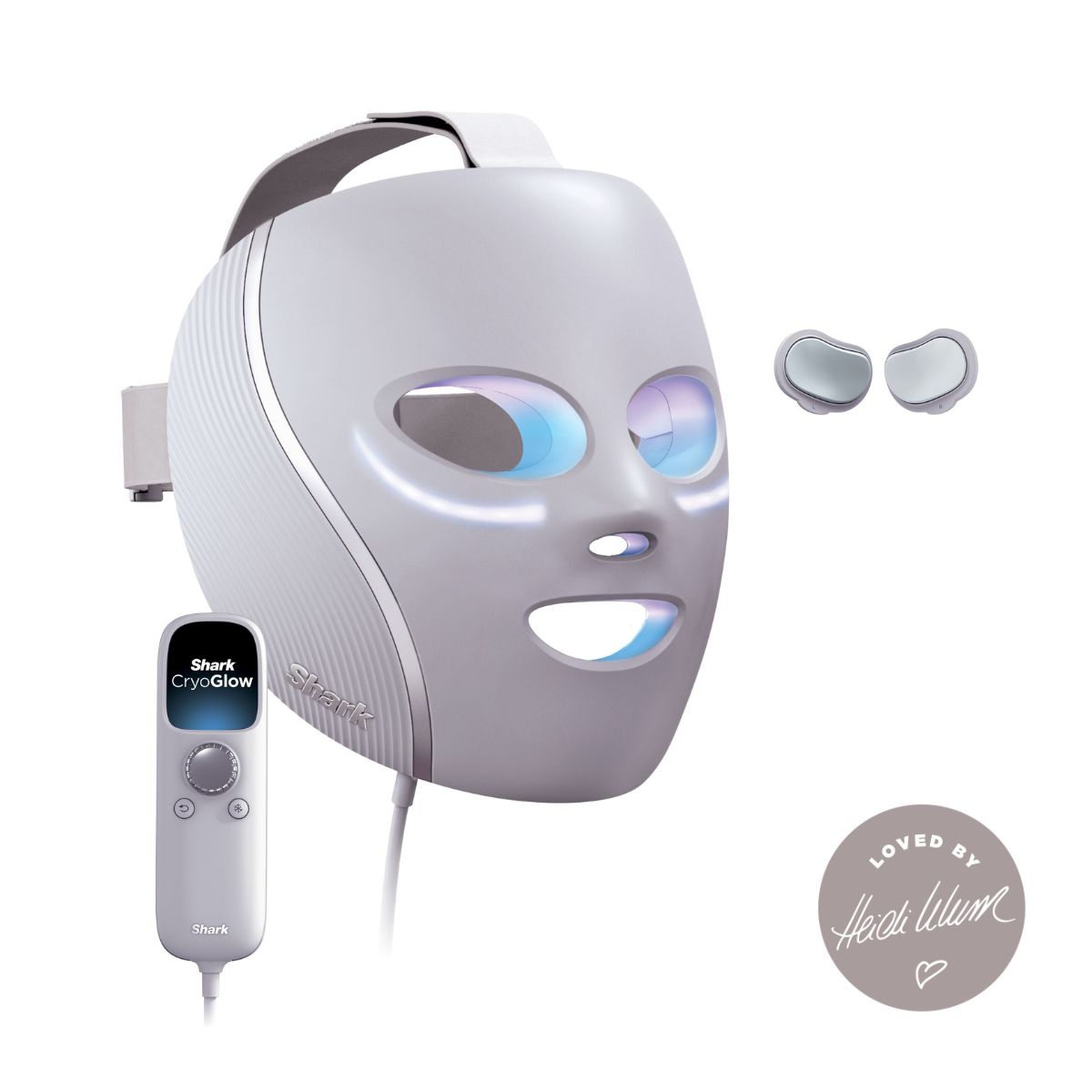 Shark CryoGlow iQLED Face Mask & Under Eye Cooling, Lilac Chill