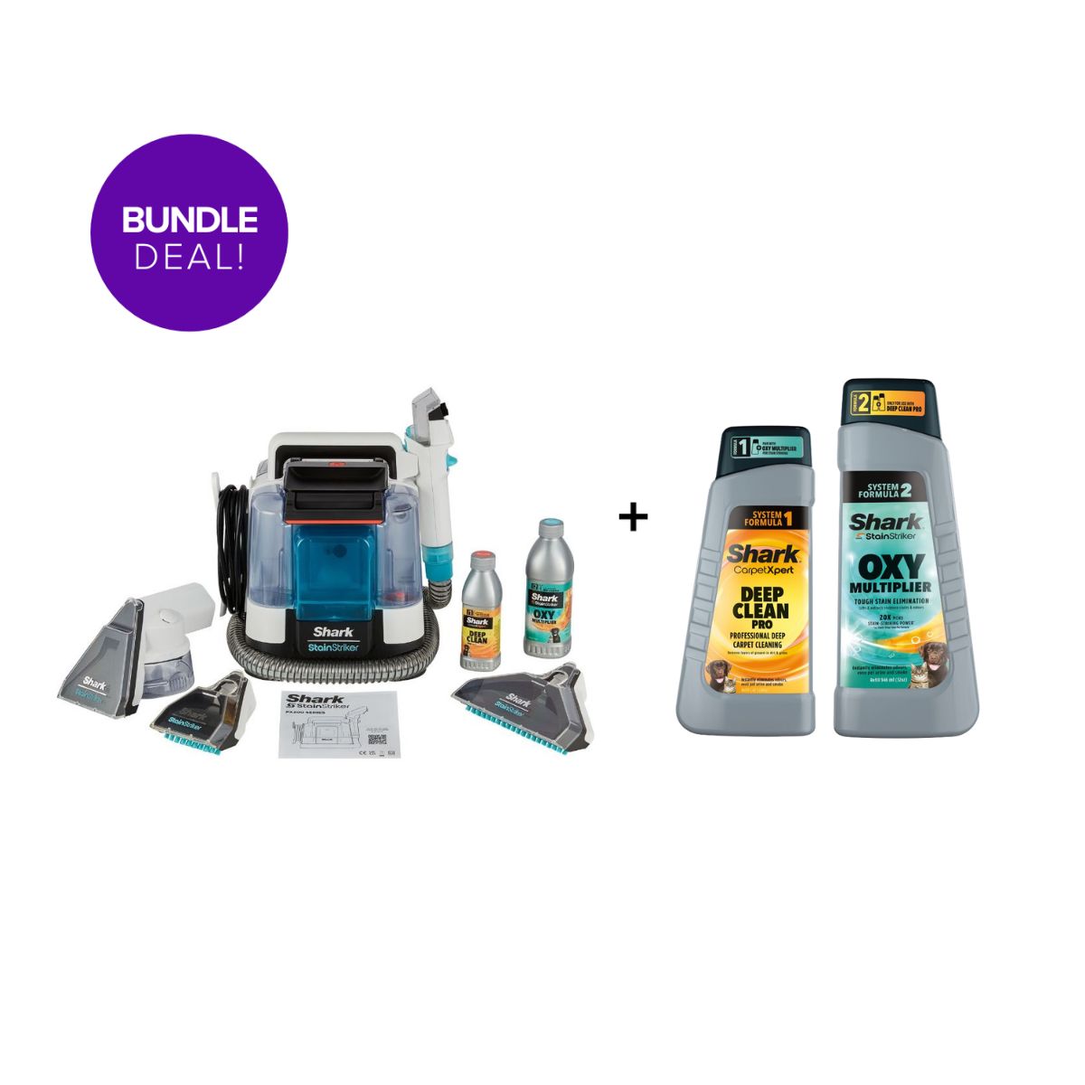 Shark StainStriker Pet Cleaner & Formula Bundle 946/473ml