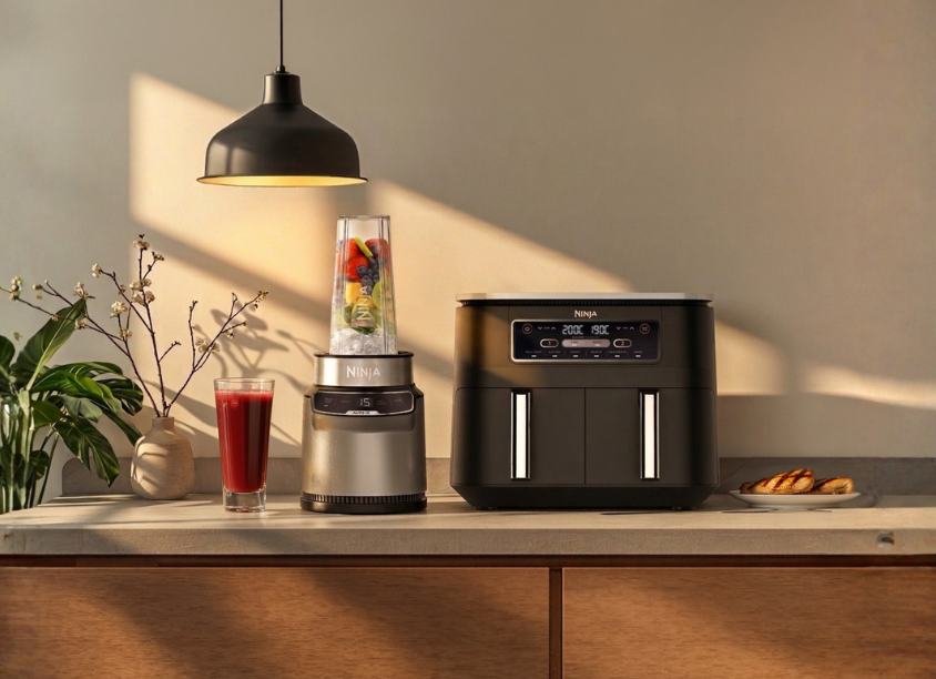 Ninja Foodie Dual Zone Air Fryer & Blender with Auto IQ Bundle