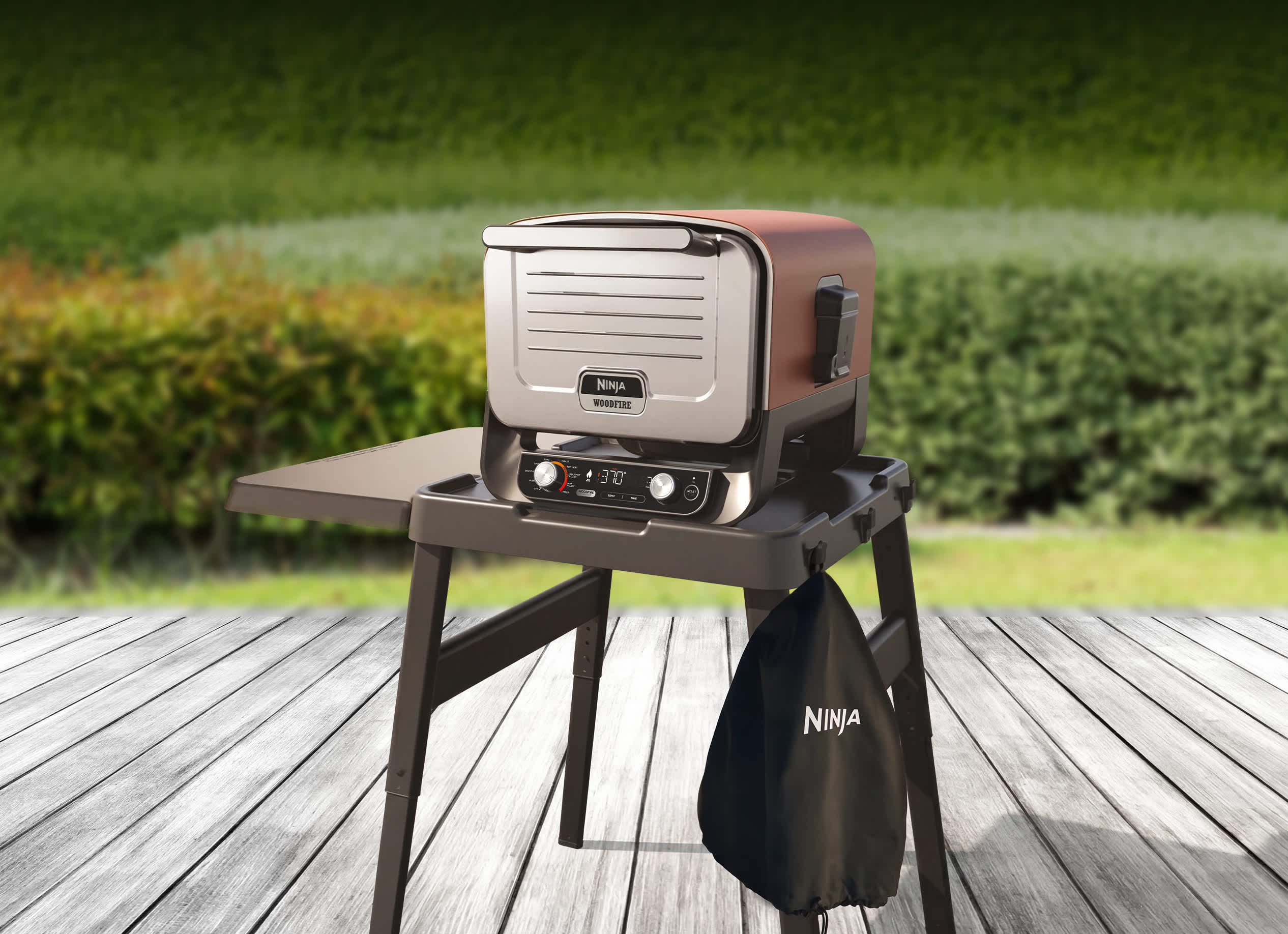 Ninja Woodfire Outdoor Oven with Stand & Pizza Peel