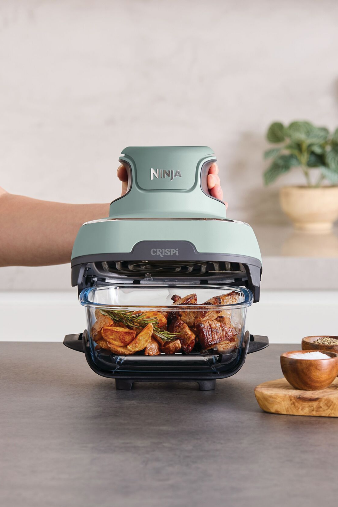 Ninja Crispi 4-in-1 Portable Glass Air Fryer