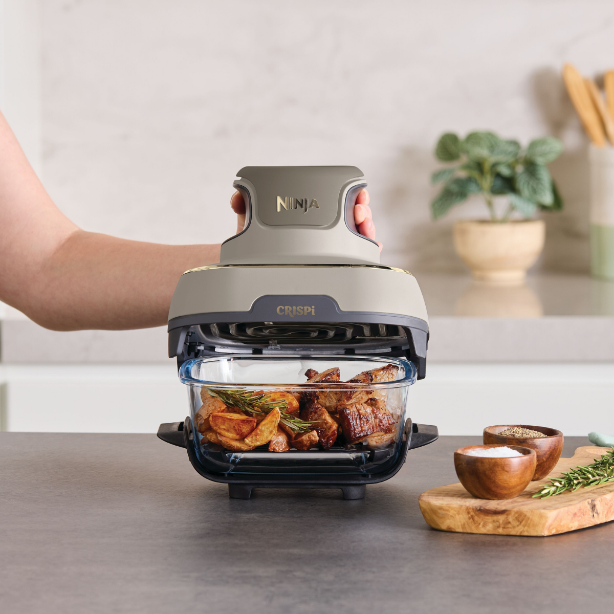 Ninja Crispi 4-in-1 Portable Glass Air Fryer
